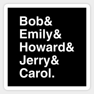 1970s Chicago Sitcom List Magnet